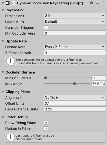 Inspector Dynamic Occlusion