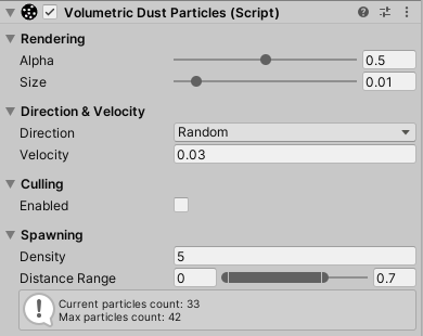 dust particle texture unity